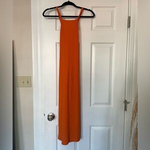 Zara Vibrant Orange Maxi Dress